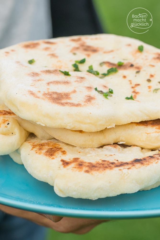 Naan (Indisches Fladenbrot) | Backen macht glücklich