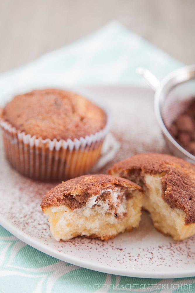 Rezept leichte Marmormuffins