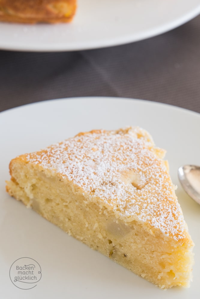 Einfacher saftiger Birnenkuchen | Backen macht glücklich