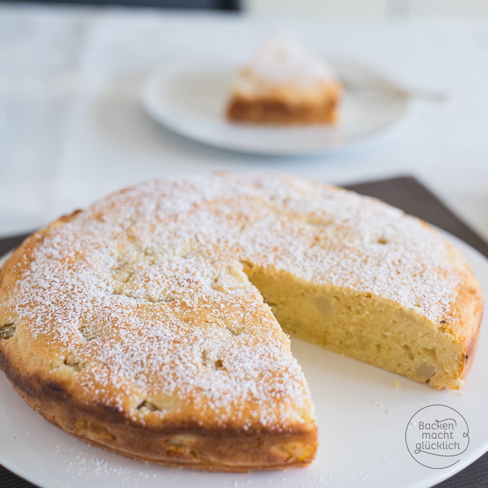 Einfacher saftiger Birnenkuchen | Backen macht glücklich