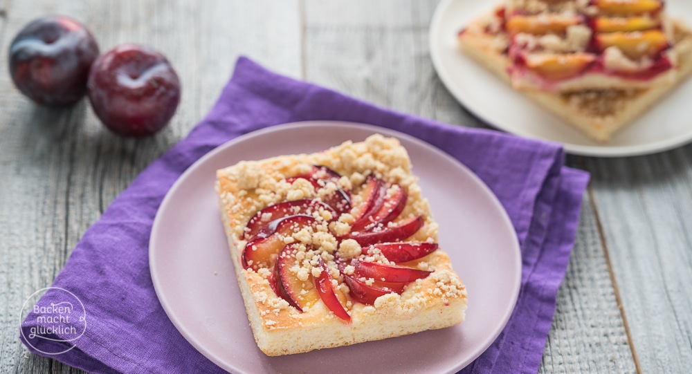 Pflaumenkuchen mit Streuseln Zwetschgenkuchen