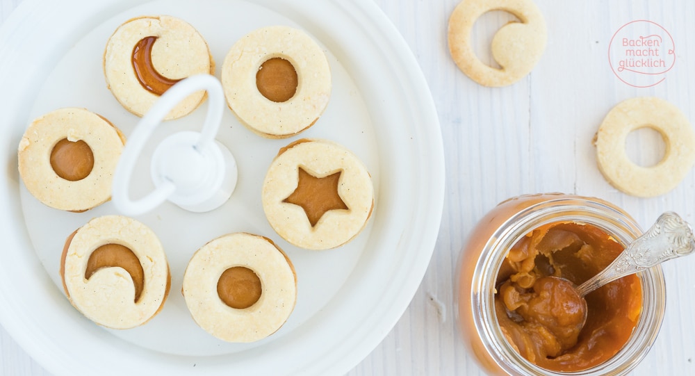 Plätzchen mit Karamellcreme