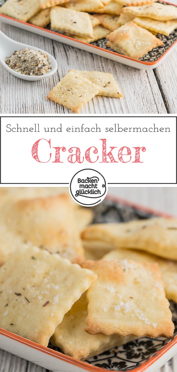 Mit diesem blitzschnellen Grundrezept zaubert ihr in nur 15 Minuten tolles Knabbergebäck. Die pikanten Cracker sind perfekt für Partys, Filmabende oder als kleiner Snack zwischendurch.