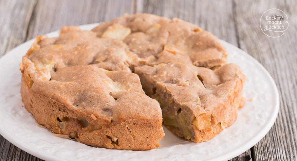 Apfelkuchen ohne Zucker, Butter, Ei | Backen macht glücklich