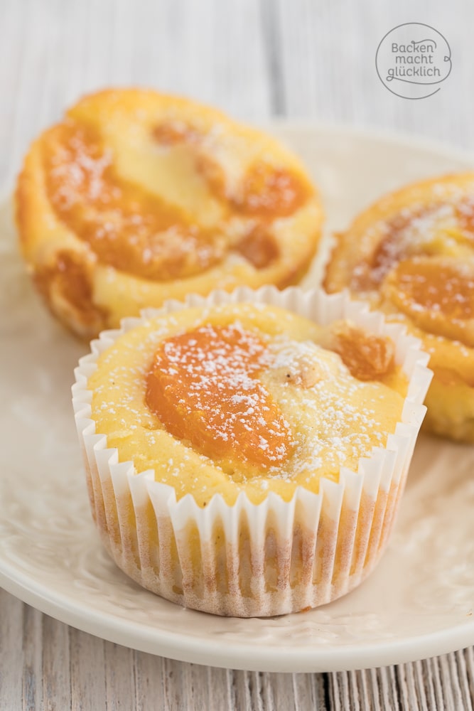 Kaesekuchen-Muffins mit Mandarinen