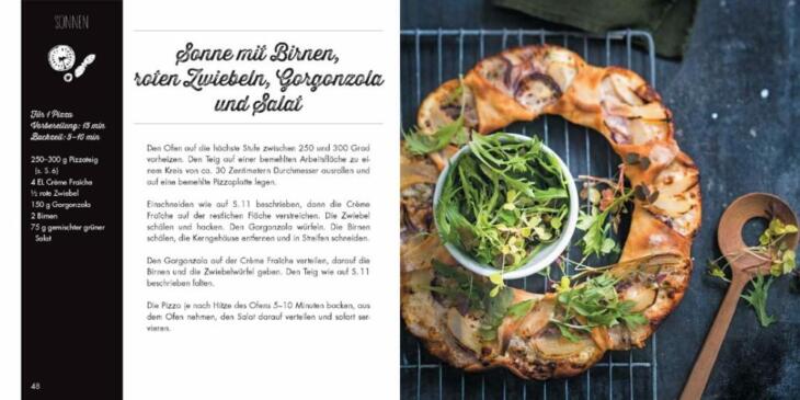 Buch Pizzablumen Pinwheels