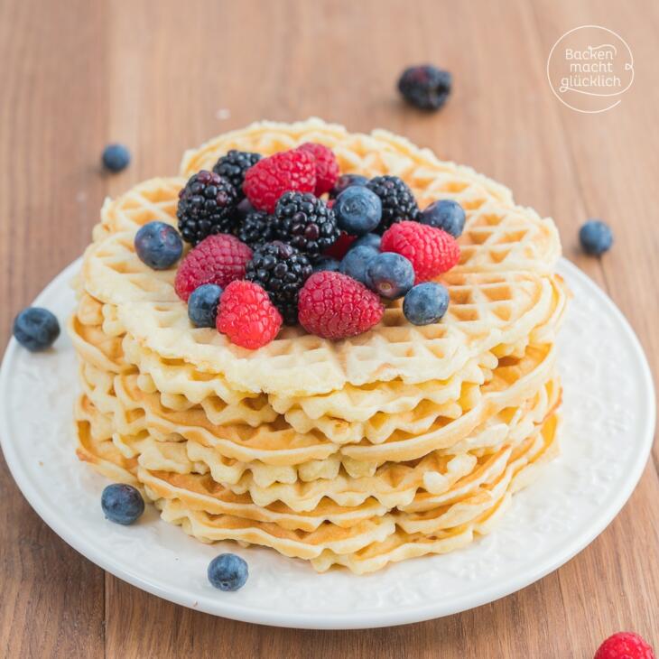 Waffeln: Das beste Grundrezept | Backen macht glücklich