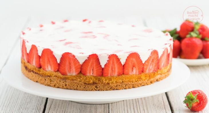 Erdbeersahnetorte einfaches Rezept