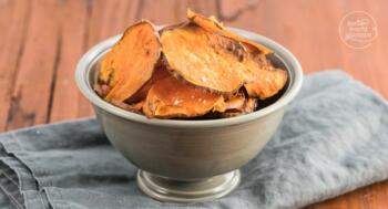 Süßkartoffel-Chips aus dem Ofen