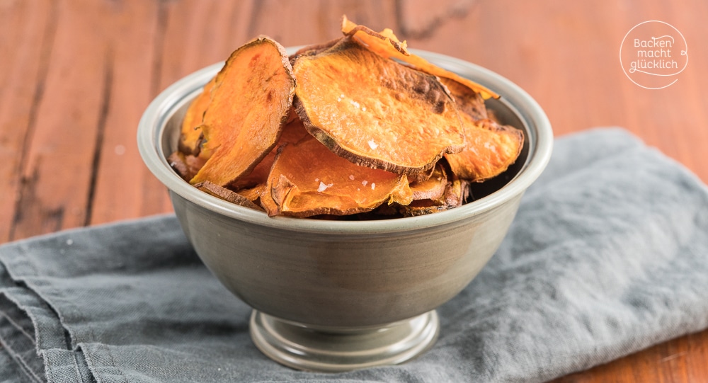 Süßkartoffel Chips Backofen Rezept