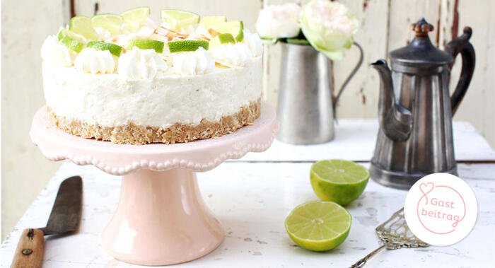 Limetten-Cheesecake ohne Backen