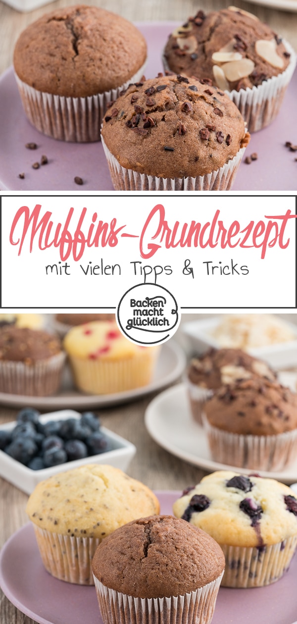 Ein Teig, ungeheuer viele Möglichkeiten: Mit diesem einfachen Muffinteig habt ihr die perfekte Basis für schokoladige, fruchtige, kernige oder würzige Muffins. Egal, ob mit Butter oder Öl, mit Joghurt oder Buttermilch.