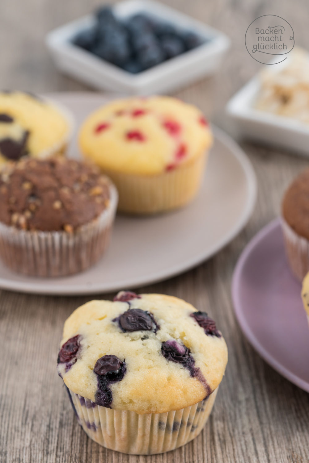 Saftige Muffins Grundteig