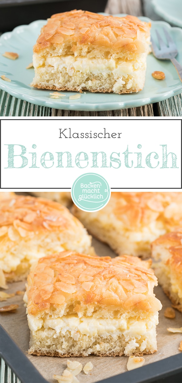 Klassischer Bienenstich vom Blech | Backen macht glücklich