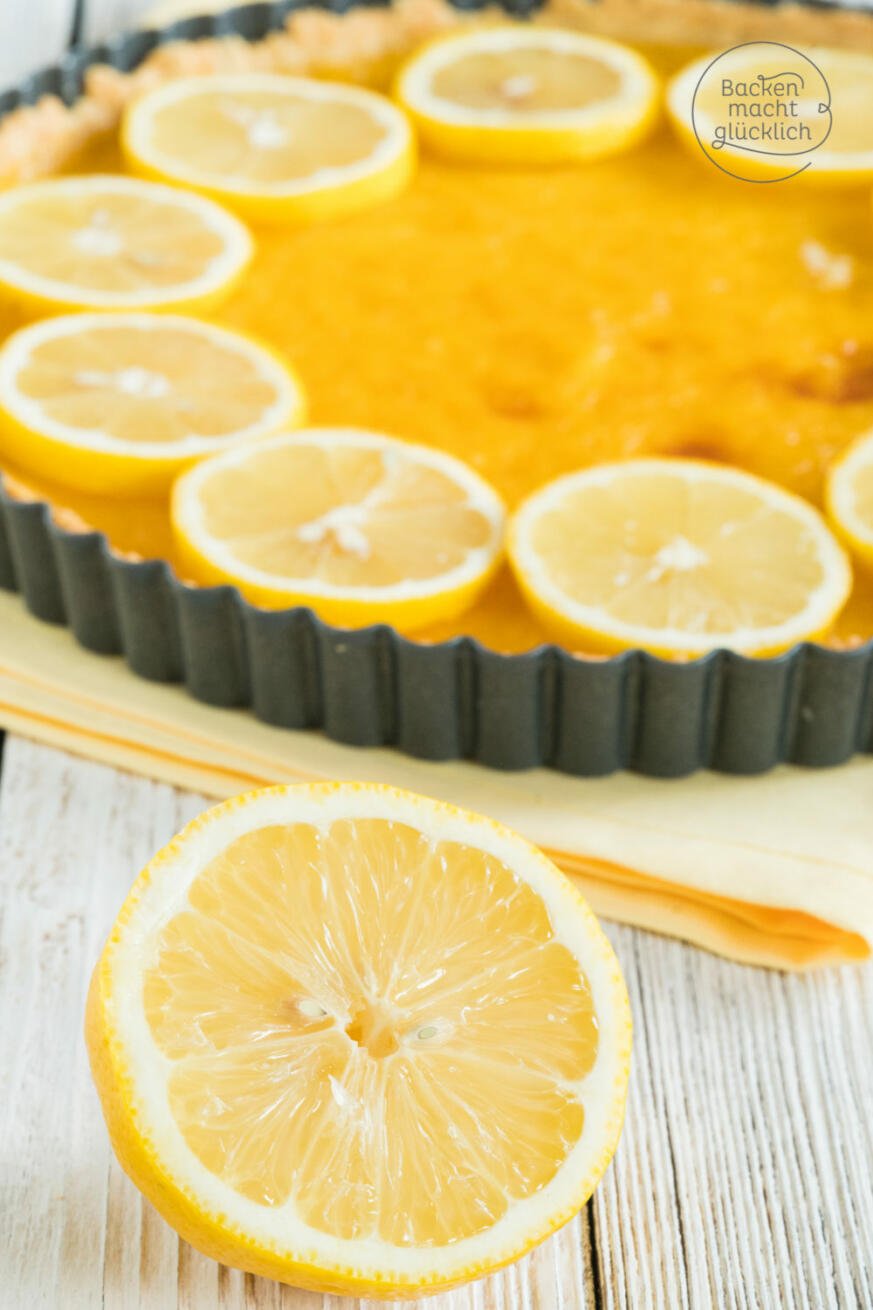 Tarte au citron (französische Zitronentarte) | Backen macht glücklich