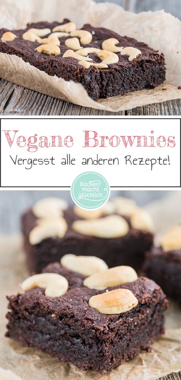 Supersaftig & superschokoladig: Diese genialen veganen Brownies ohne Butter, Ei, Milch, Mehl sind auch noch glutenfrei.