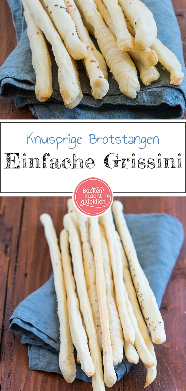 Italienische Grissini selber machen ist nicht schwer! Das ist unser liebstes Rezept für wunderbar knusprige Brotstangen.