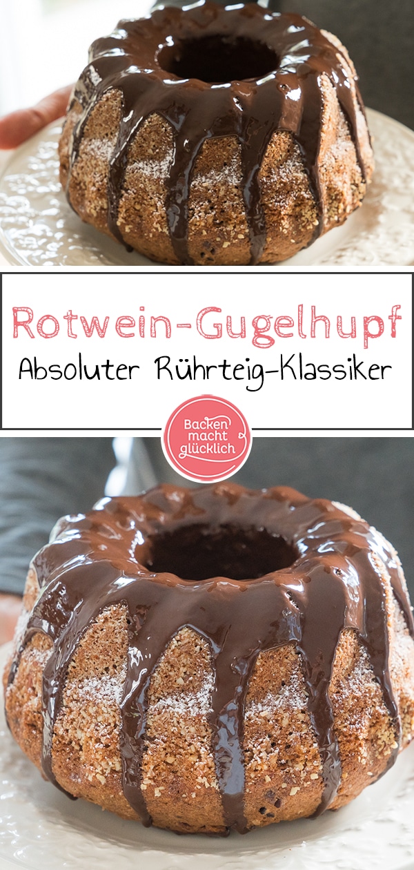 Was gibt’s Besseres als Rotwein und Kuchen? Rotweinkuchen! Der winterliche Gugelhupf mit Rotwein, Schokolade und Gewürzen versüßt euch die kalten Tage.