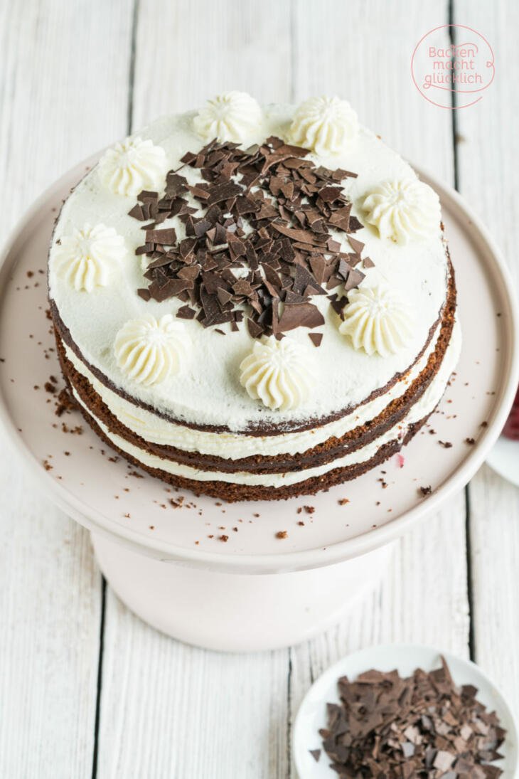 einfache Schwarzwälder Kirschtorte