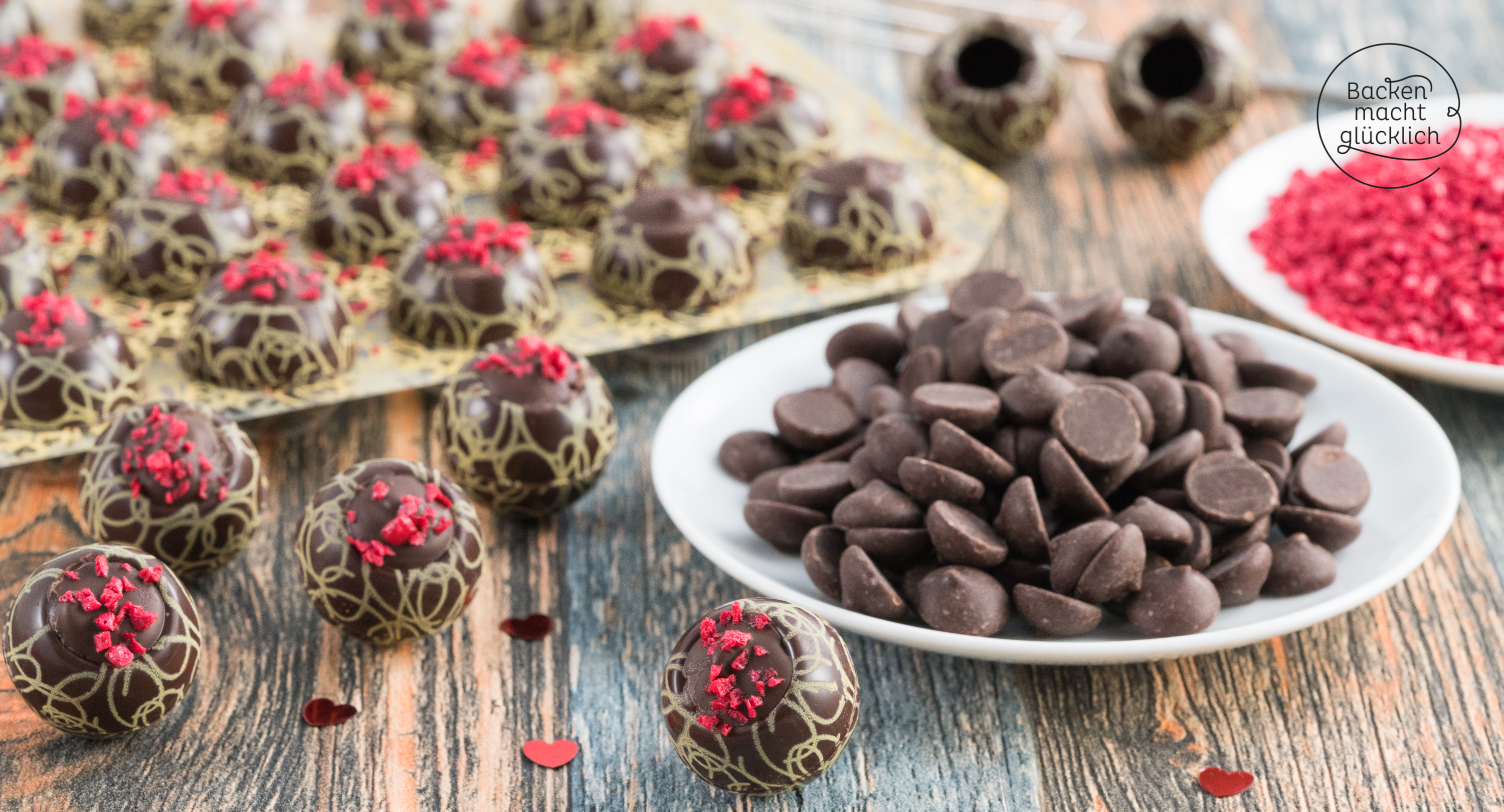 Schoko-Himbeer-Pralinen | Backen macht glücklich