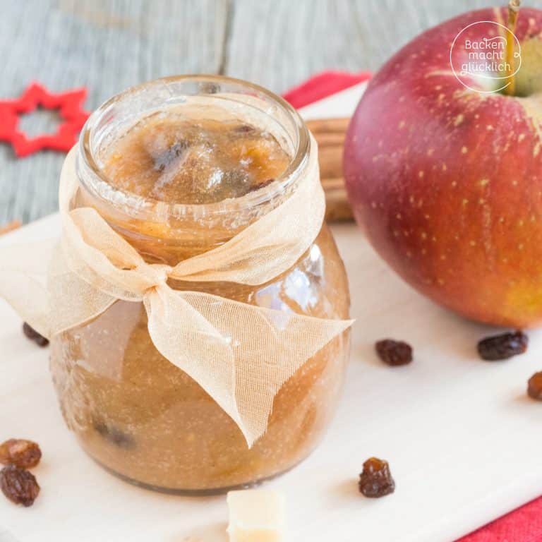 Bratapfelmarmelade mit Marzipan und Zimt