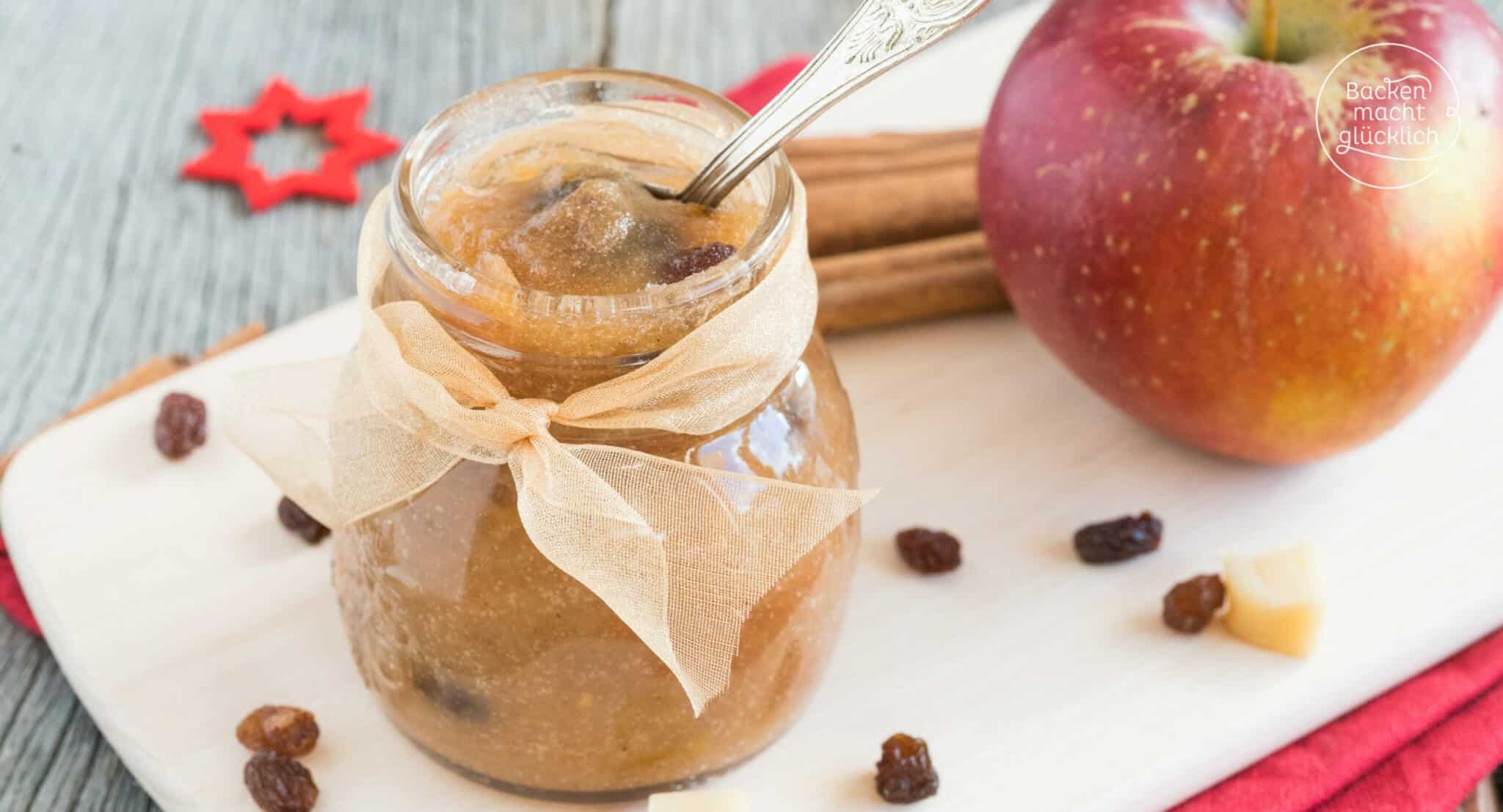 Bratapfelmarmelade mit Marzipan