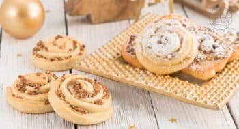 Marzipan-Zimt-Schnecken mit Rosinen