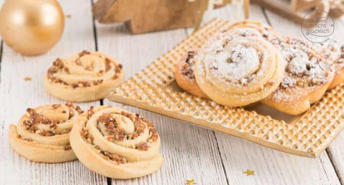 Marzipan-Zimt-Schnecken