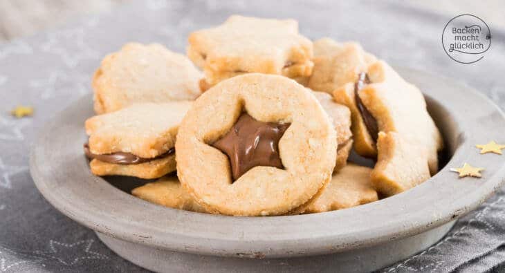 Gefüllte Nougat-Plätzchen | Backen macht glücklich