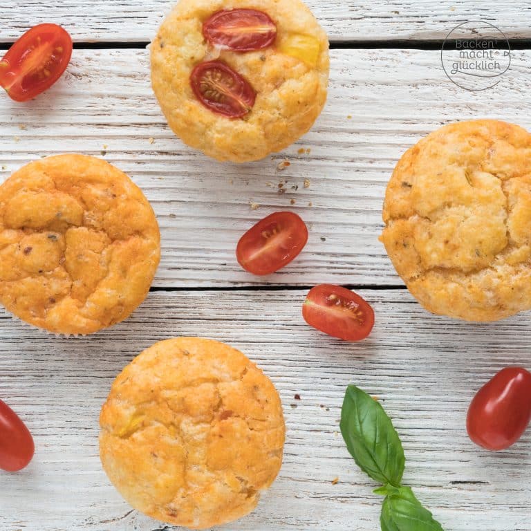 Schnelle Pizzamuffins ohne Hefe (Partysnack)