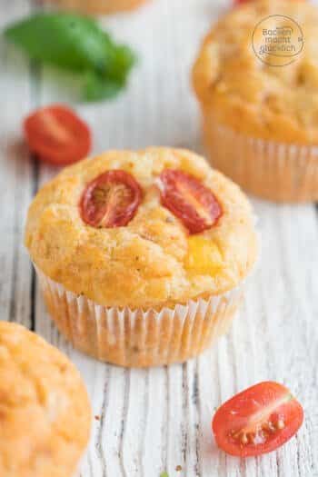 Schnelle vegetarische Pizzamuffins