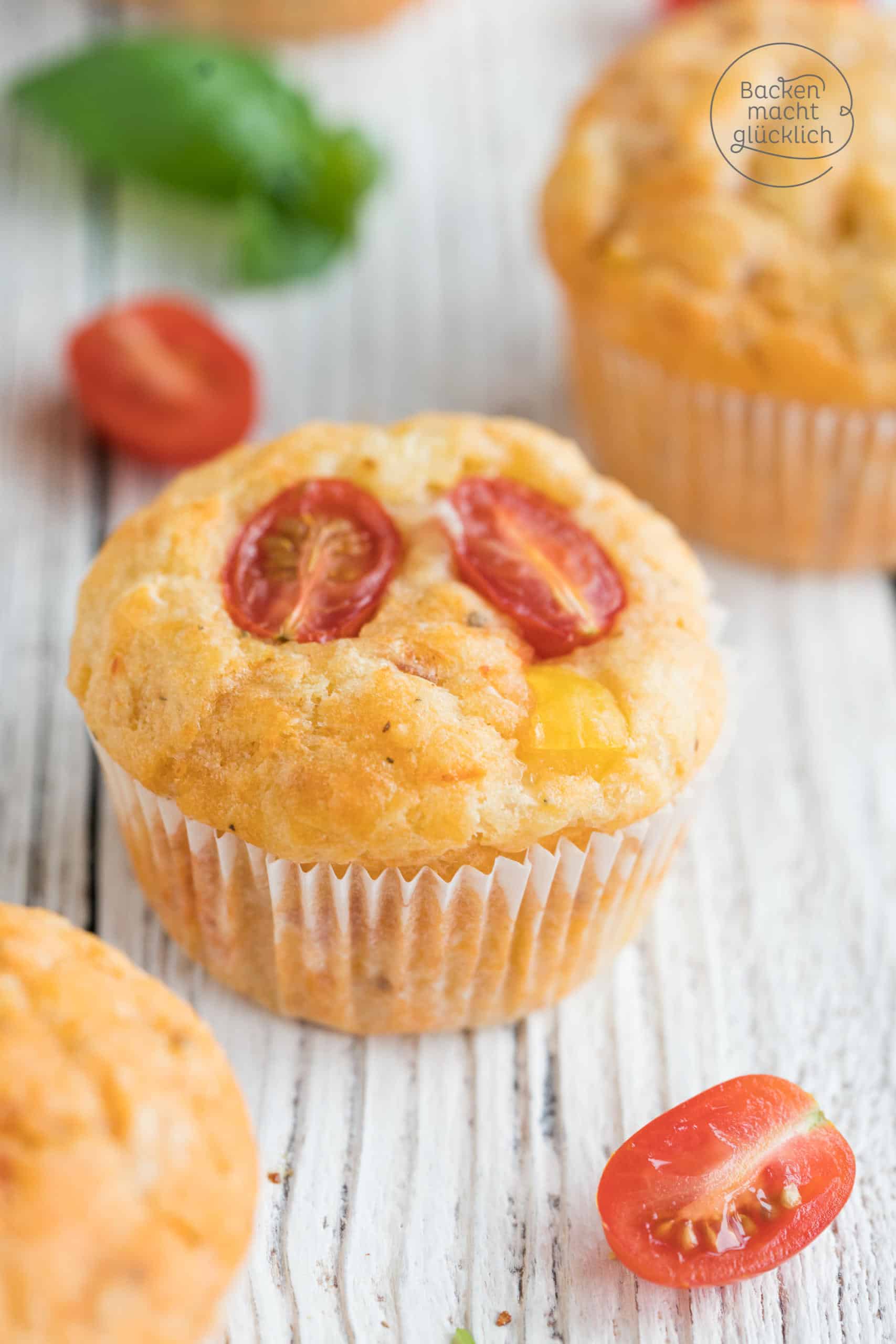 Schnelle vegetarische Pizzamuffins