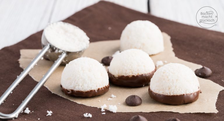 Vegane Kokosmakronen ohne Ei