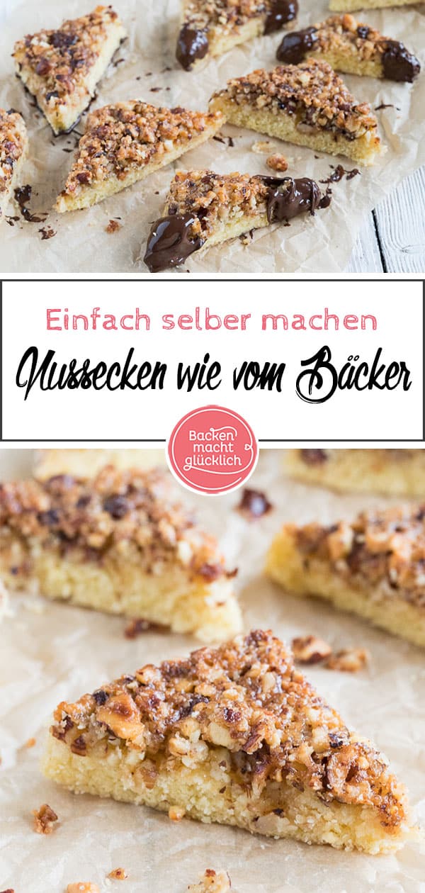 So einfach und schnell lassen sich saftige Nussecken selbermachen: Mit diesem Nussecken-Rezept werden unsere Lieblings-Teilchen besser als vom Bäcker!