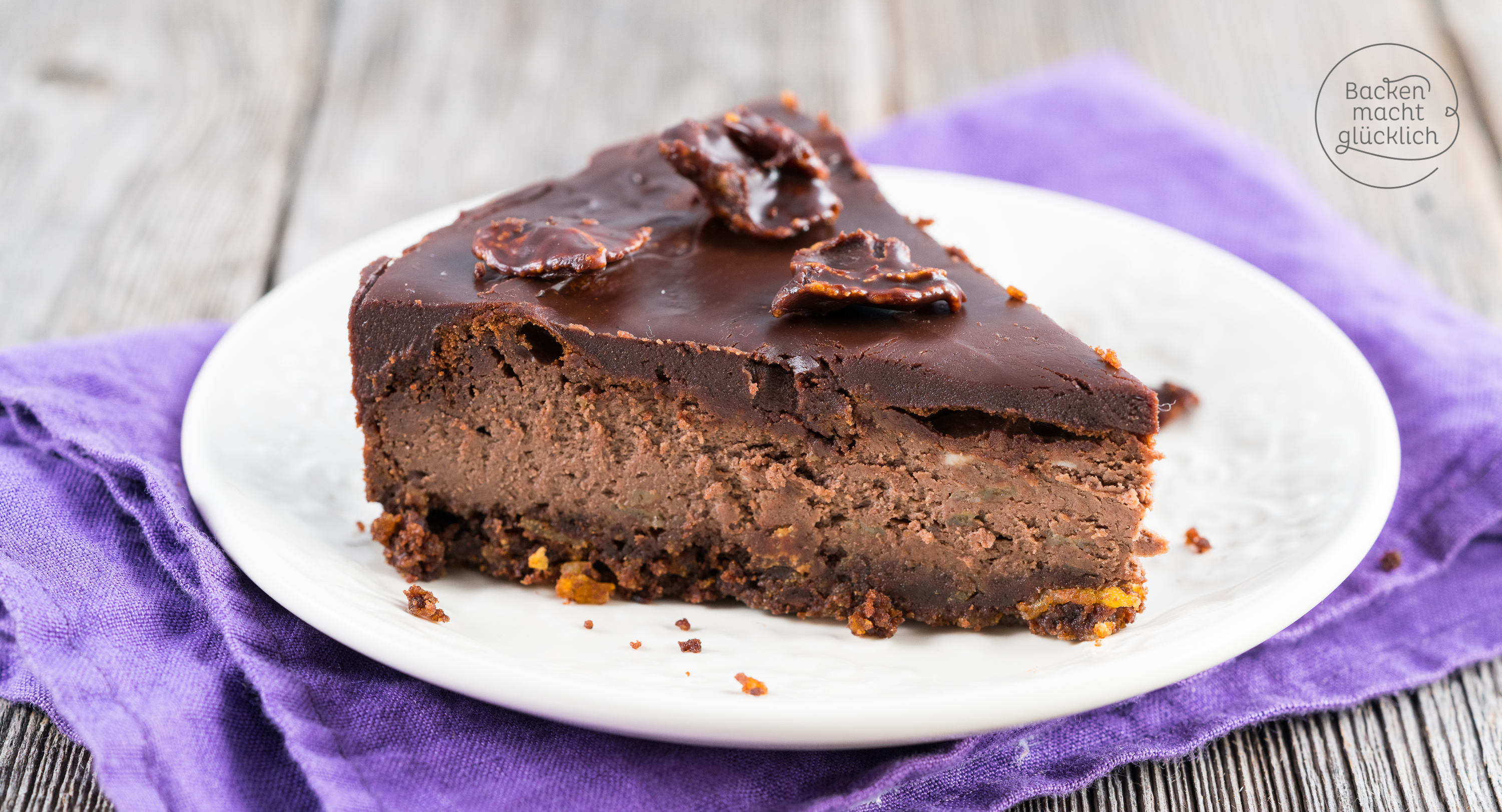 Chocolate Cheesecake (Schoko-Käsekuchen) | Backen macht glücklich