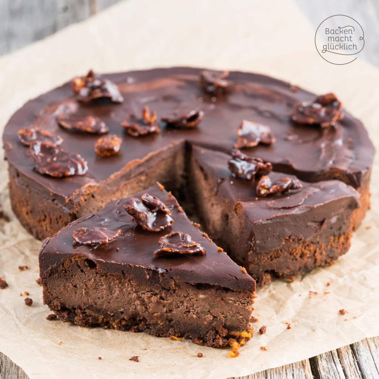 Chocolate Cheesecake (Schoko-Käsekuchen) | Backen macht glücklich Chocolate Cheesecake (Schoko-Käsekuchen) | Backen macht glücklich