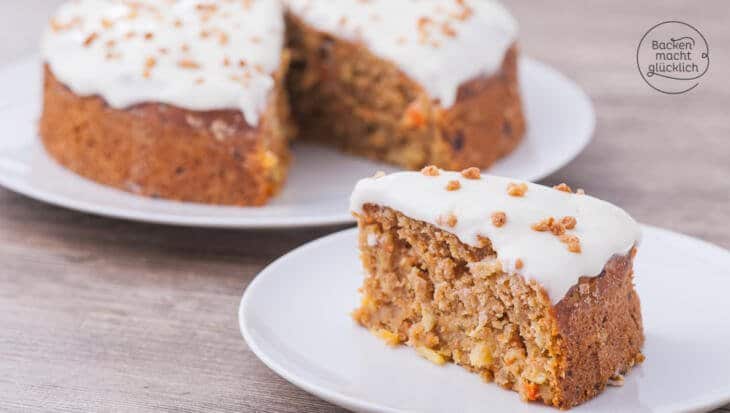 Healthy low fat carrot cake
