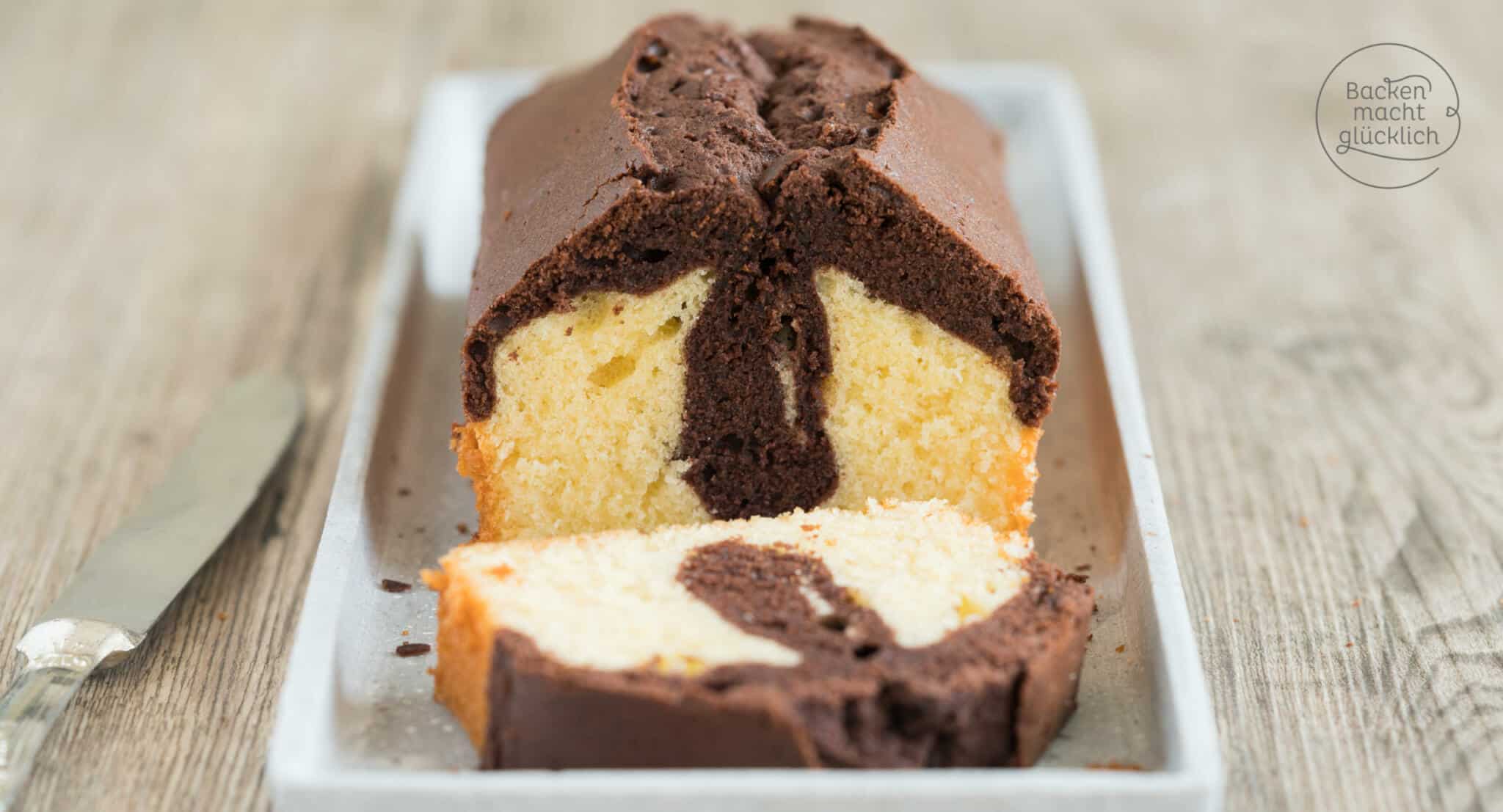 Marmorkuchen das beste Grundrezept Backen macht glücklich