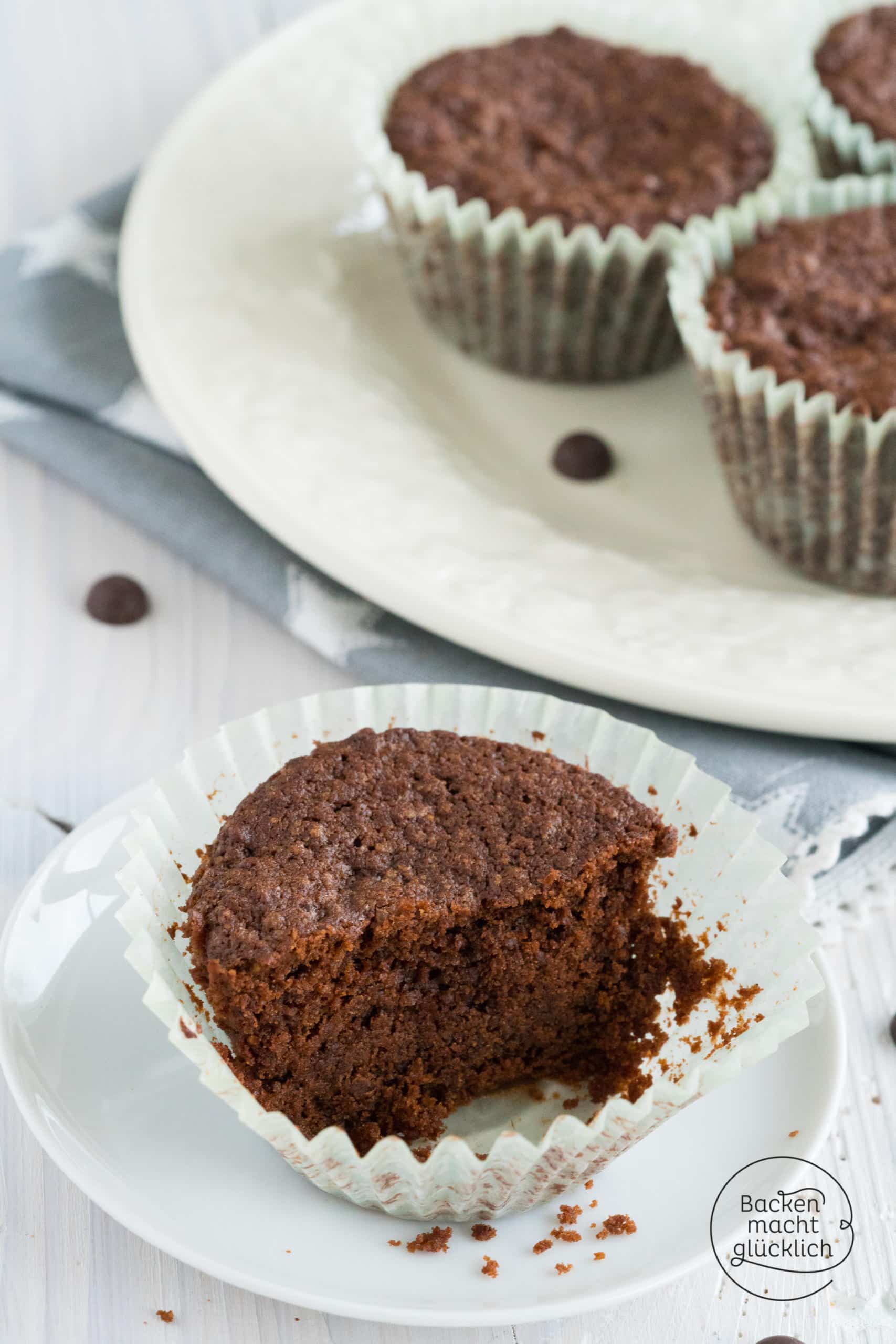 Vegane Schoko-Muffins ohne Ei