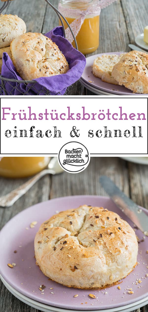 Mehrkorn-Brötchen schnell selber backen? Mit diesem einfachen Rezept für Morgenmuffel klappt es garantiert!