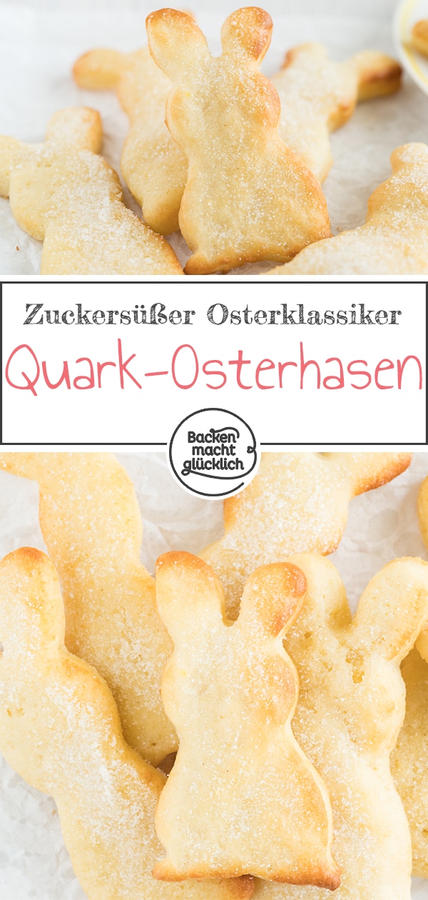 Zuckersüße Osterhasen aus Quark-Öl-Teig: Mit diesem einfachen Quarkteighasen_Rezept ist der Klassiker schnell gemacht!