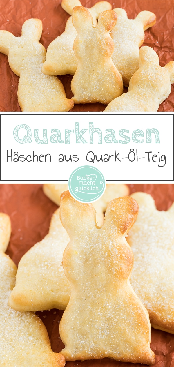 Zuckersüße Osterhasen aus Quark-Öl-Teig: Mit diesem einfachen Quarkteighasen_Rezept ist der Klassiker schnell gemacht!