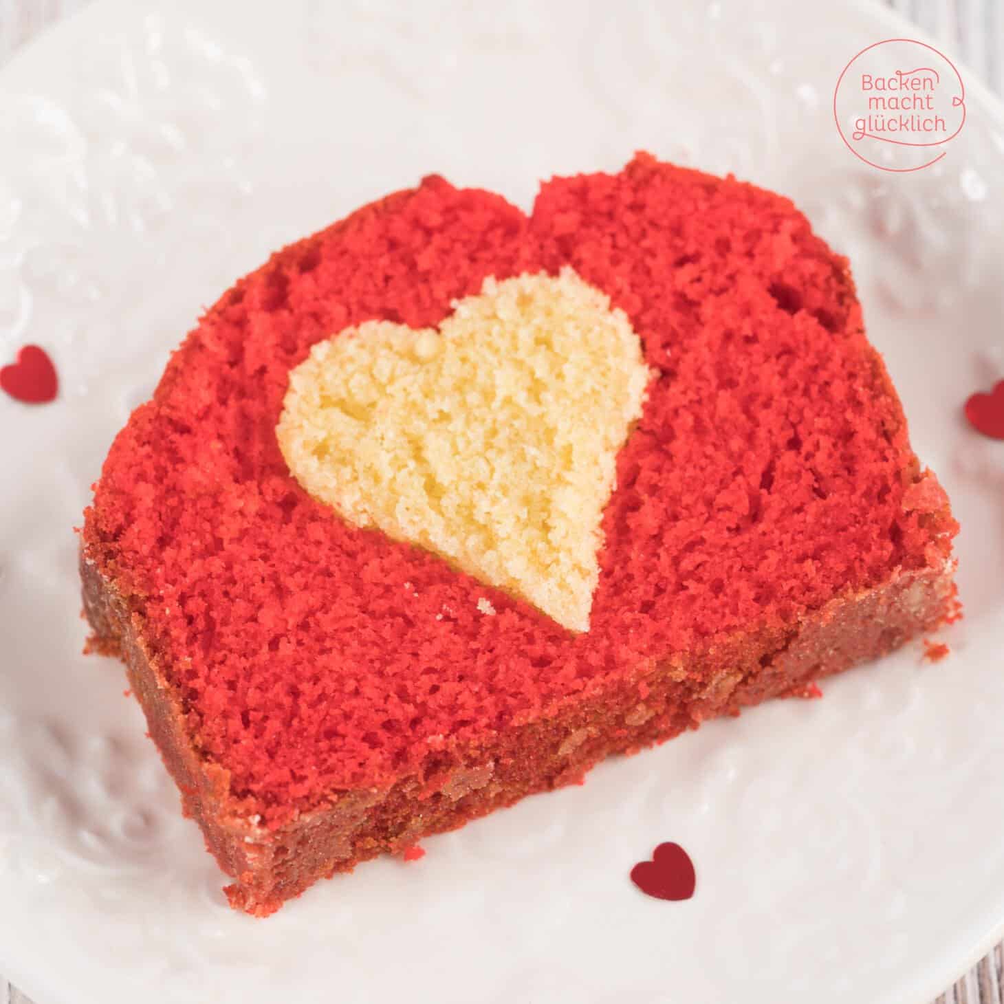 Muttertagskuchen mit Herz | Backen macht glücklich