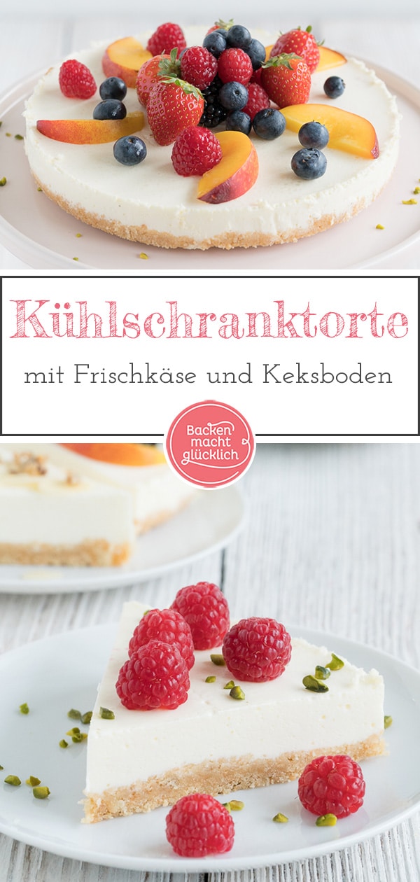 Grundrezept für den Klassiker unter den Kühlschranktorten: Die Philadelphia-Torte ist cremig, knusprig und erfrischend.