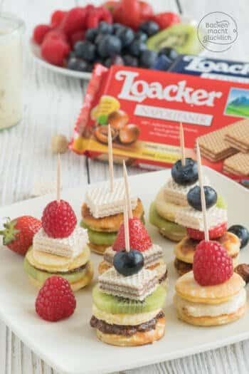 Kinderparty Snack Pancakespiesse