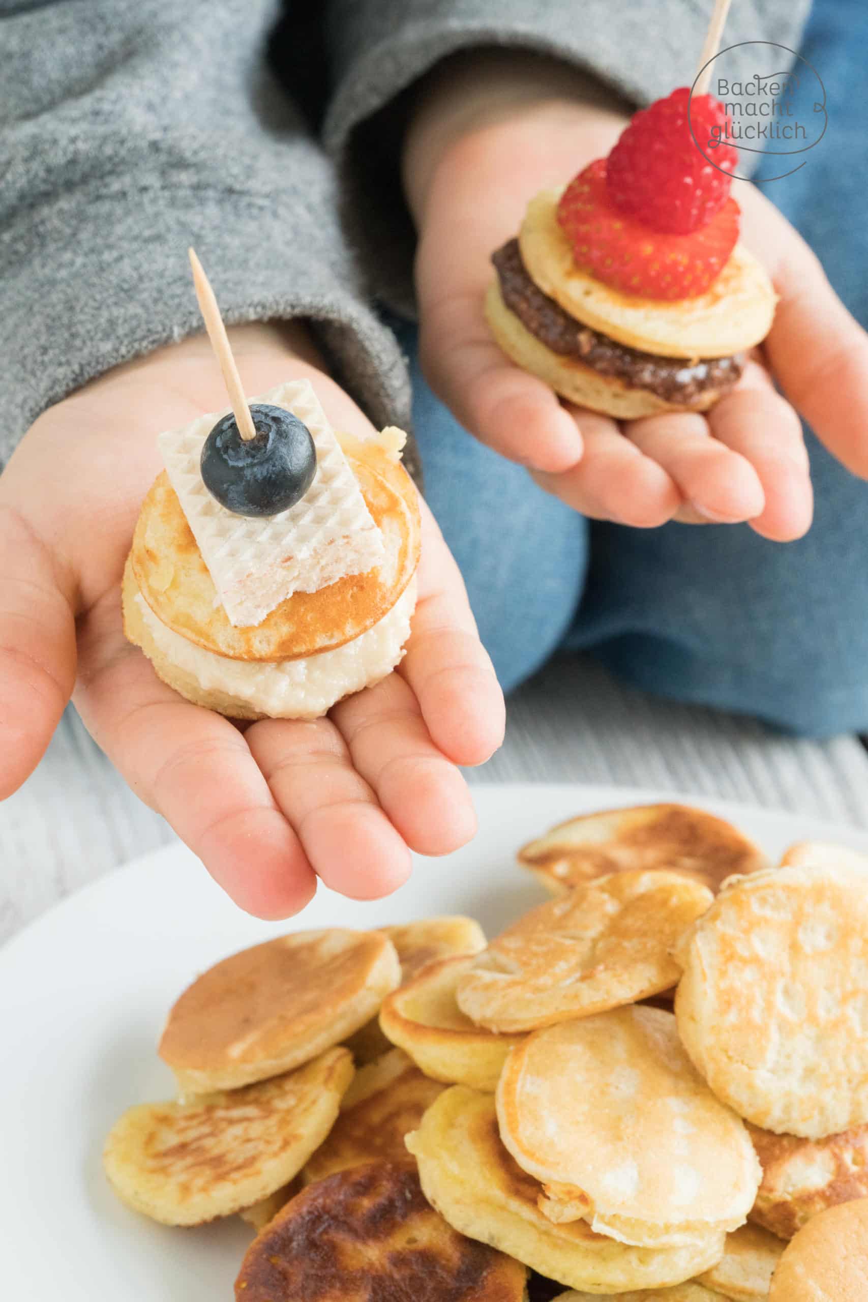 Mini Pfannkuchen Türme