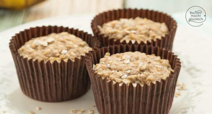 Muffins ohne Zucker mit Banane