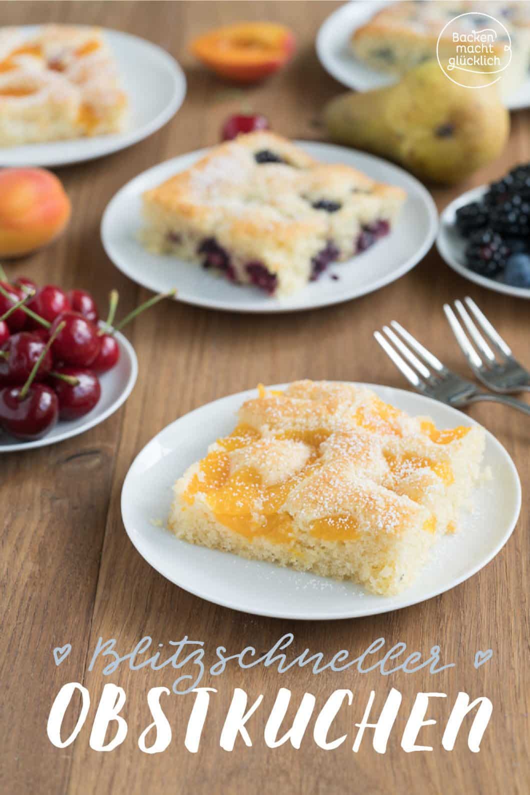 Obstkuchen vom Blech | Backen macht glücklich