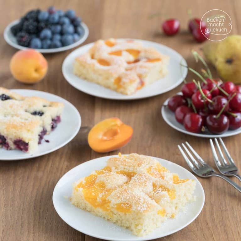 Obstkuchen vom Blech: einfach, schnell & saftig