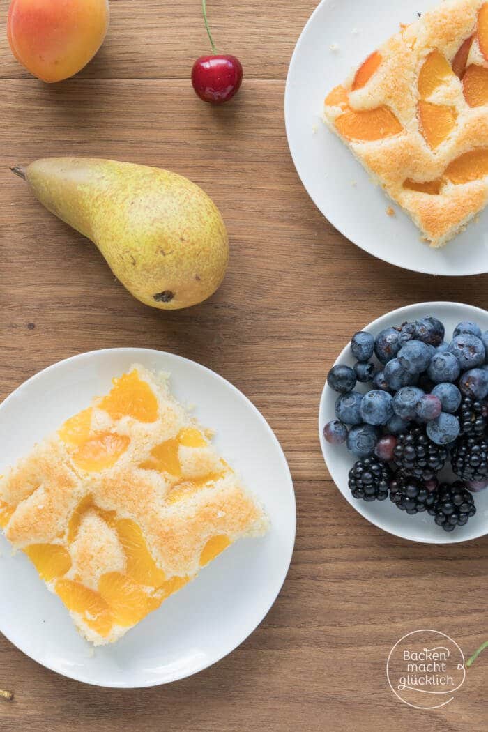 Obstkuchen vom Blech | Backen macht glücklich